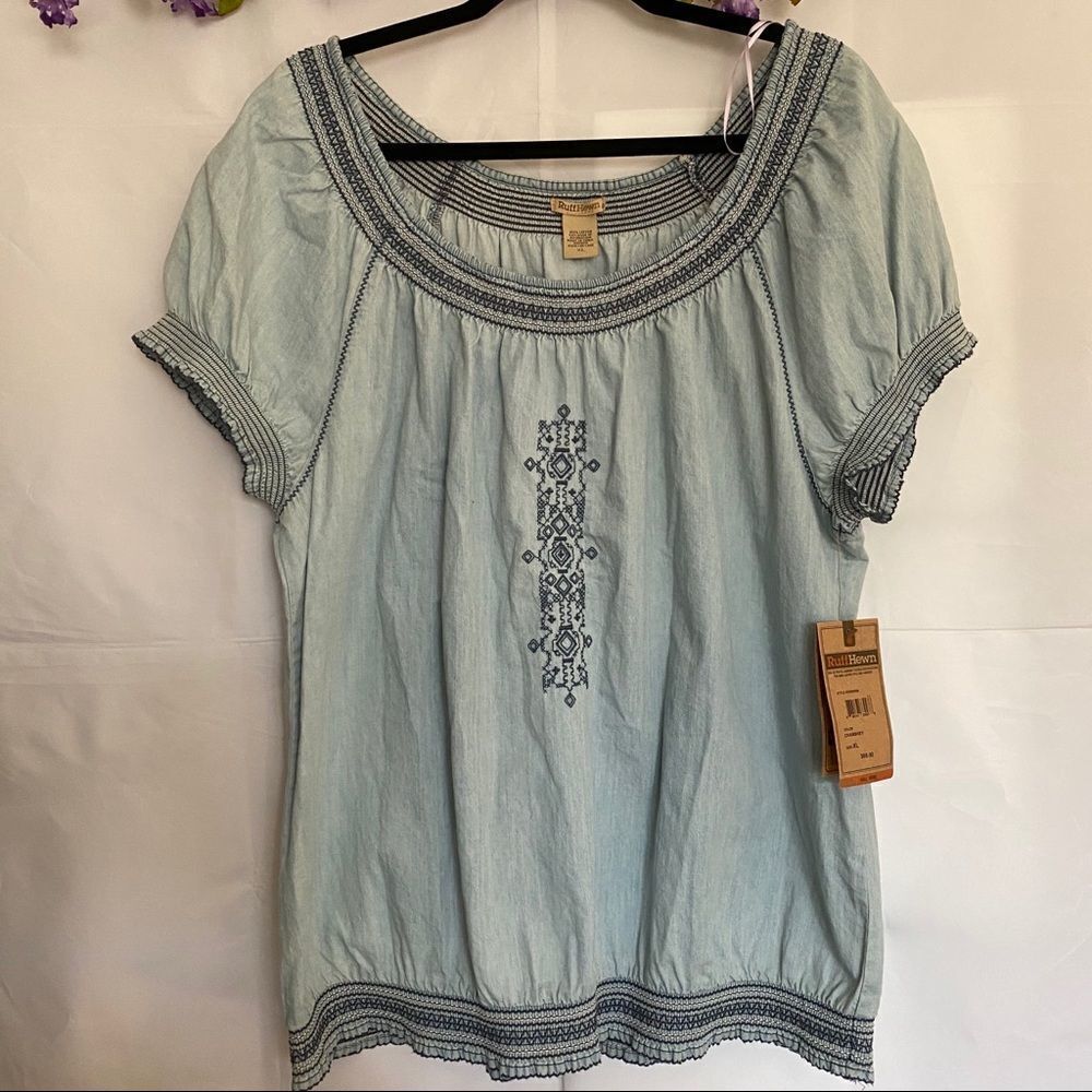Ruff Hewn Chambrey Cute cotton shirt